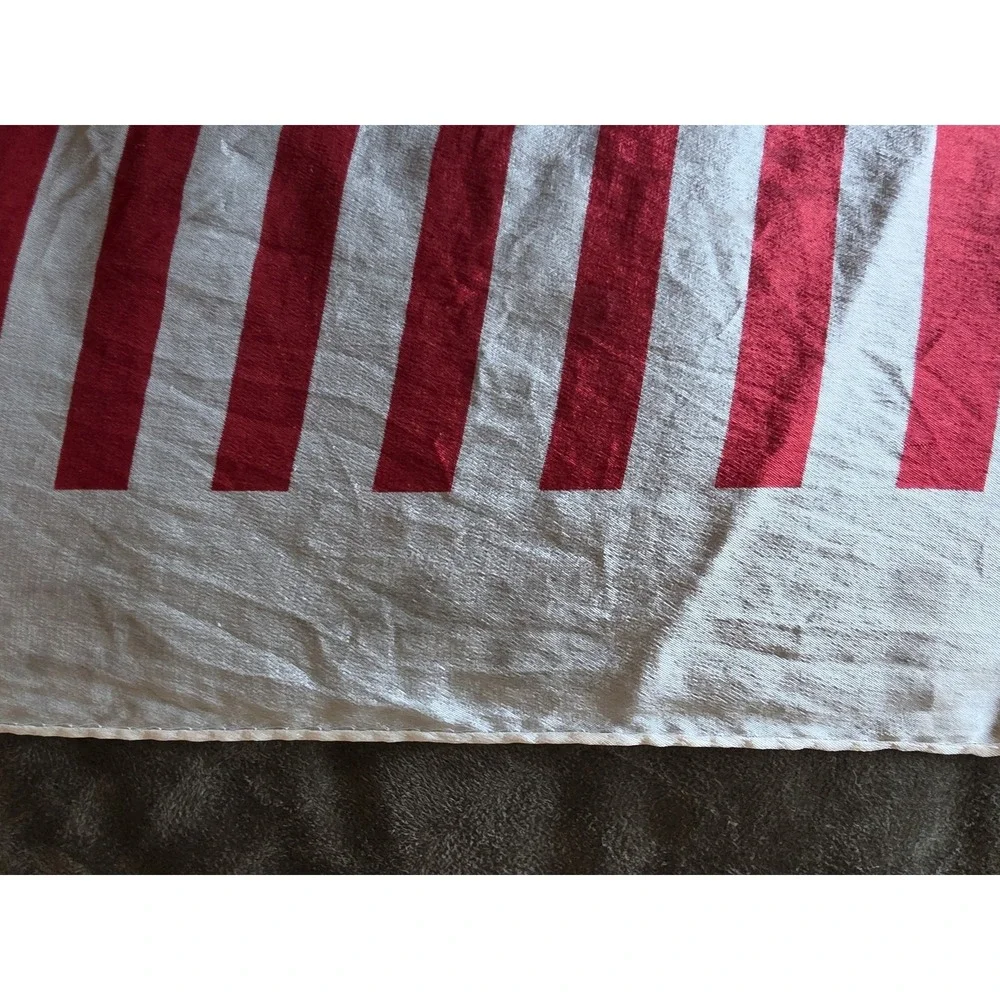 Echo Women's Striped Scarf Red White Classic Rectangle Wrap Shawl Stole